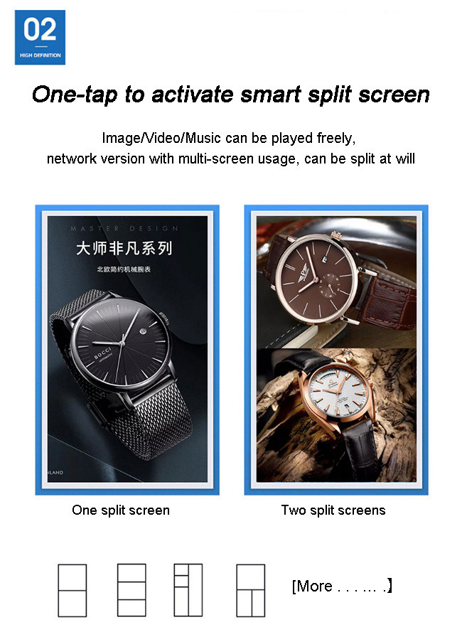 Innovative 1500nits High Brightness LCD Advertising Display for Retail Stores Android 11 Operating for Wayfinding Education
