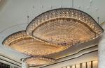 Customized Large Foyer Chandelier K9 Crystals Pendant Lighting Fixture Boat