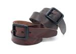 Male Leather Causal Dress Belt With Classic Single Prong Buckle