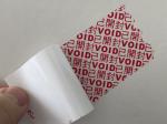 Custom Void Security Stickers Paper / Vinyl / PET Material OEM / ODM