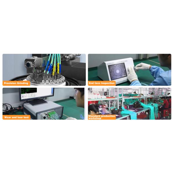 Low Loss 0.35dB 12 Cores MPO Connector To ST MPO Jumper Type B For Fiber Optic Communication System