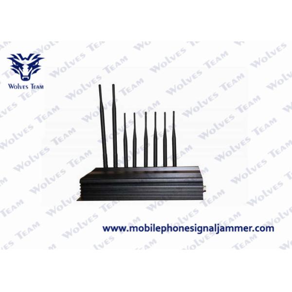PC Controlled Cell Phone Reception Blocker , Cellular Signal Jammer 8 Antennas