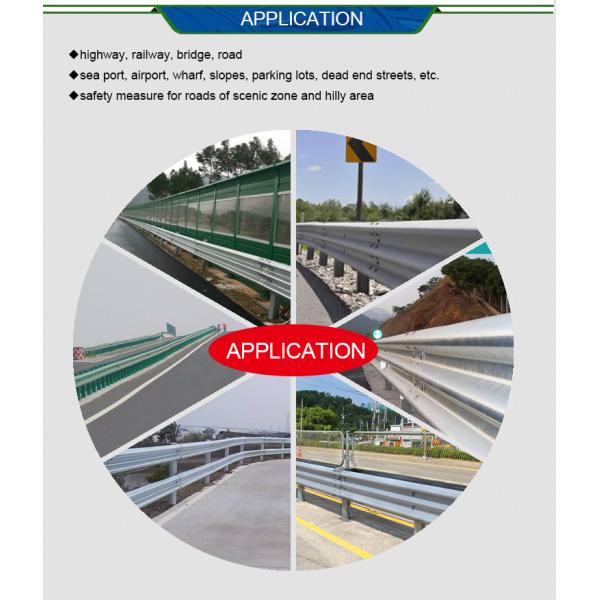 Galvanized Square Highway Guardrail Systems Parts Guardrail Posts 6.0mm Thickness