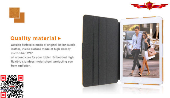100% Brand New Import Smart PU Leather Cover Case For Ipad Mini Support Multi Stand