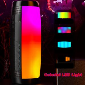 Wholesale Rainbow LED Wireless Bluetooth Speakers 3.7v 1200mAh HIFI TF FM Radio Player from china suppliers