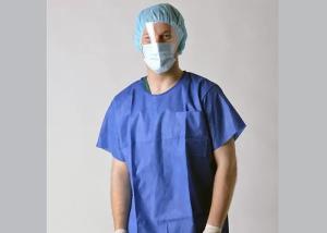 Wholesale Short Sleeve Patient Surgical Gown Disposable Plastic Gowns Anti Permeate from china suppliers