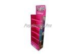 Rigid Cardboard Floor Standing Display Units For Womens Eye Shadow Makeup