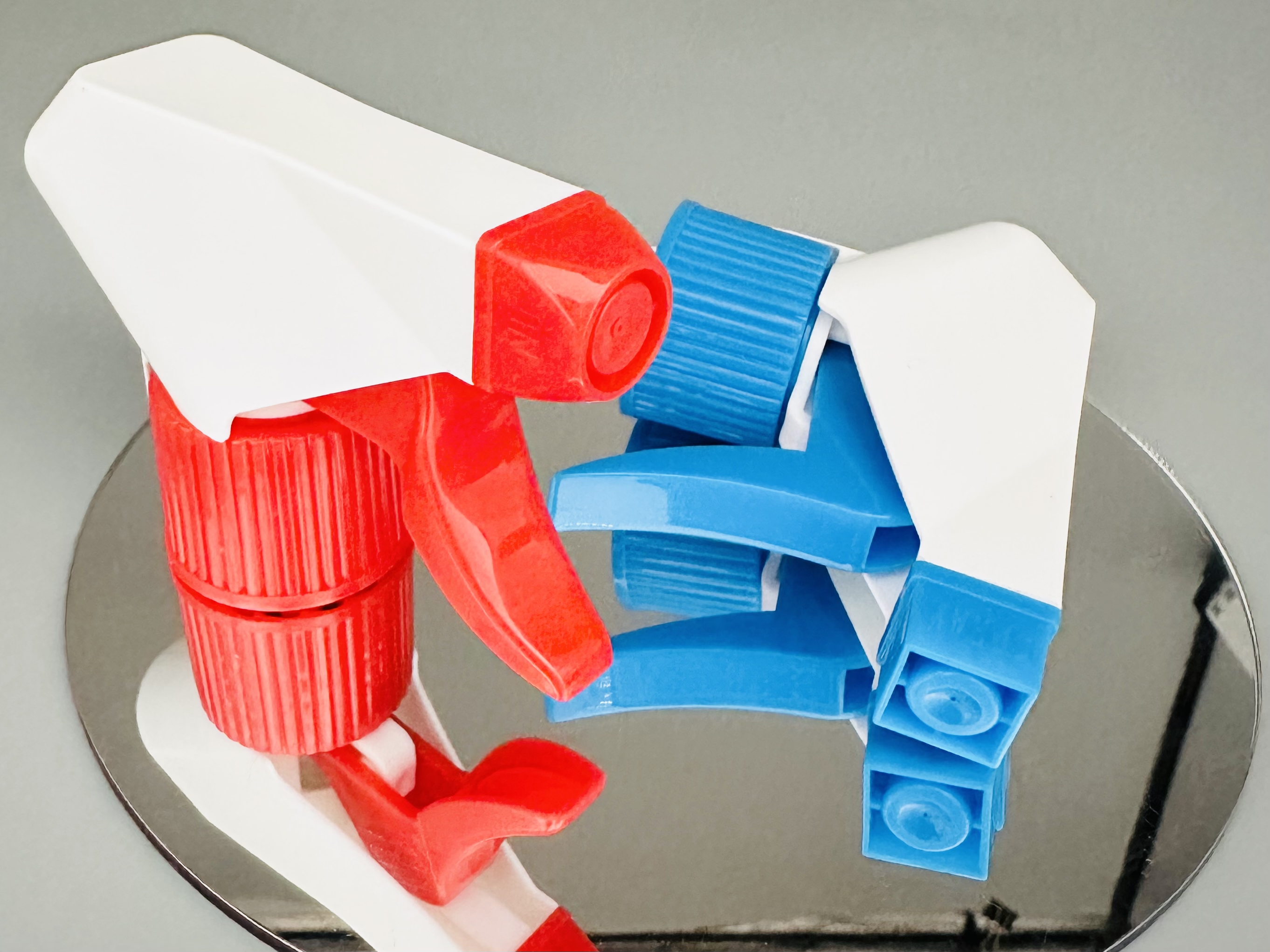 Smooth Ribbed Aluminium Closure 28mm Plastic Hand Sprayer PP Trigger Sprayer for Easy