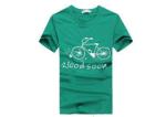 Round Collar Embroidered Casual T Shirts 150g 180g Slim Fit Pattern Printing