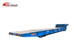 Container Delivery 40ft Gooseneck Roro Trailer For Loose Cargo On Roro Ship