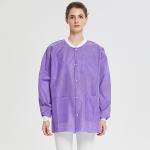 OEM Disposable Lab coat Purple and Pink Women Lab Coat SMS Disposable Lab coat