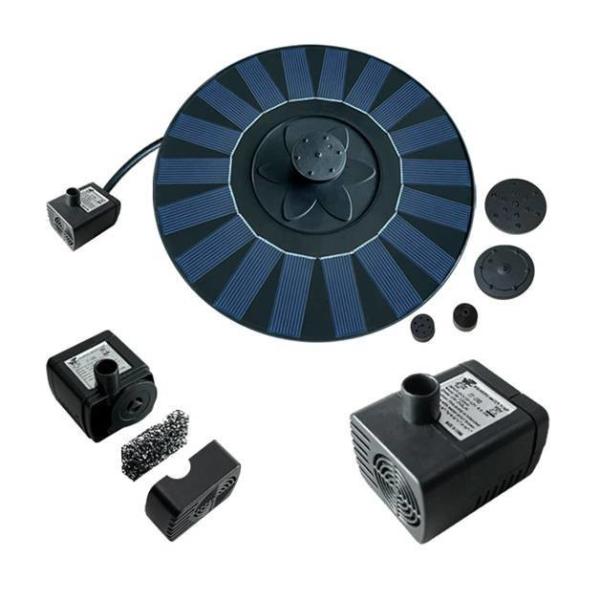 Outdoor Decoration Solar Fountain for Bird Bath Max Lift 20-70cm Max Flow 160