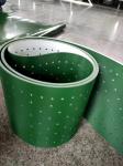 Low Noise Petrol Green Pvc Conveyor Belt Smooth Glossy