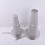 Temporary Stainless Steel Conical Strainer perforated woven for Pipeline