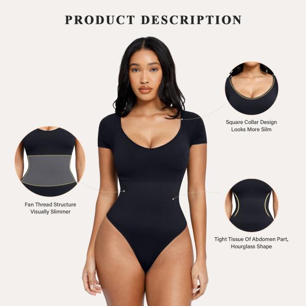 Seamless Black Sculpting Shapewear Bodysuit For Women SMLXLXXL3XL4XL5XL6XL OEM Accpet
