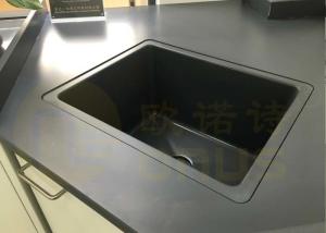 Wholesale Chemistry Laboratory Drop In Sinks Dark Grey Color Size 415 * 340 * 260mm from china suppliers