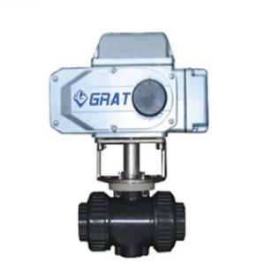 Wholesale IP67 DN40 Motorized PVC Ball Valve Normal Temperature With Electric Actuator from china suppliers