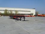 Dual Axles 20 Foot Extendable Flat Bed Semi Trailer T700 Steel Versatile
