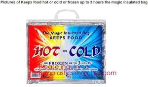 Wholesale Aluminum Foil Cooler Bag Thermal Bag for Fruit Chocolate Frozen Food Delivery,Cooler Bag 4inches, 6inchs, 8inchs, 10inch from china suppliers