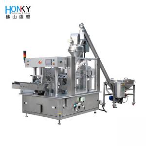 China Automatic Weigher Doypack Machine Zipper Premade Bag Standup Pouch Dry Fruit Doypack Packing Machine on sale