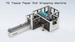 Plc Motion 50mic Tissue Manufacturing Machine , 40packs/Min Paper Towel Machine