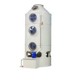 700 kg ODM Environmental Waste Gas Treatment Equipment Horizontal Gas Scrubber