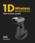 2.4G Wireless Bluetooth Barcode Scanner 2000mAh Battery Long Time Working