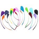 Loose Stripped Carnival Feathers , Event Party Goose Nagoire Feathers Dyed