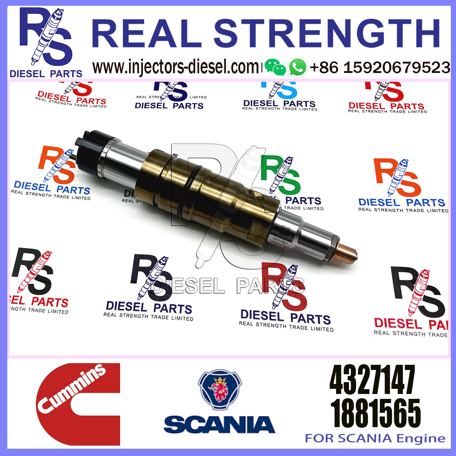 Diesel Common rail fuel injector 2029622 2488244 2036181 4327147 2057401 for SCANIA Excavator DC09 DC13 DC16