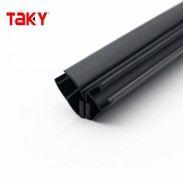 Clear Bottom PVC Shower Door Seal Strip 8-10mm Weatherproof