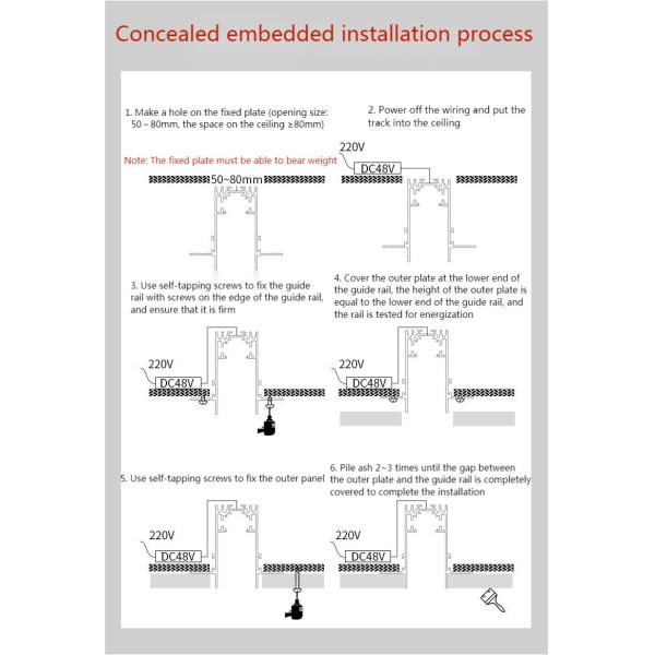 24W CRI80 Magnetic Track Lights OSRAM Foldable Track Light