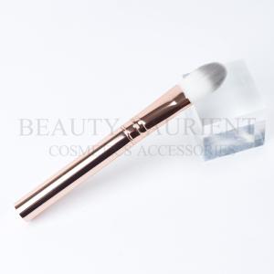 Wholesale Customized Face Foundation Single Makeup Brush With Plastic Handle Soft PBT Hair from china suppliers