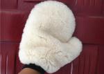 Single Sided Fur Sheepskin Car Wash Mitt For Detailing Cleaning / Polishing