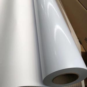 Wholesale 2020 high guality White Printable Sticker PVC Self Adhesive Vinyl sticker 100 micron for solvent/eco-solvent printing from china suppliers
