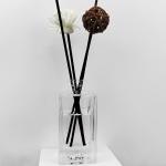 Round Glass Aromatherapy Reed Diffuser Bottles Perfume Rectangle Glass Bottle
