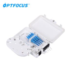 Wholesale FTTH outdoor small size 4 cores waterproof terminal box for 1*4 mini type plc splitter from china suppliers