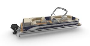Wholesale 0.635m Tube Dia. Pontoon Boat with Outboard Engine Type from china suppliers
