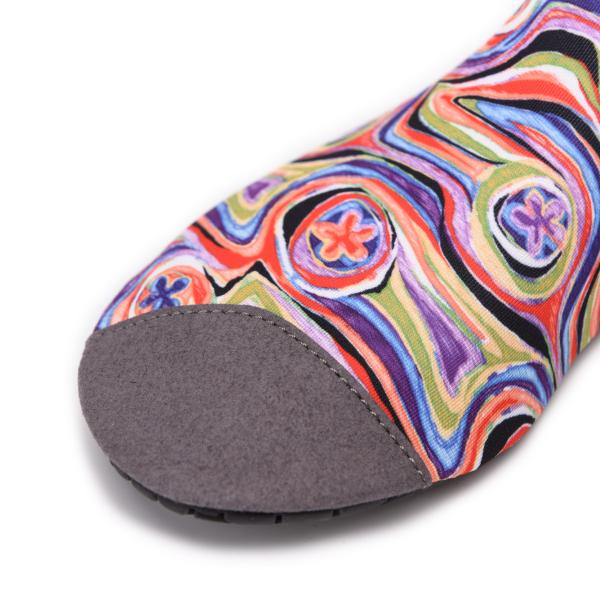 Van Gogh Style Aqua Water Shoes / Protective Barefoot Slip On Swim Shoes