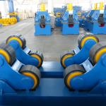 Adjustable Turning Rolls Welding Rotator HGZ Rubber And Steel Wheel 3500mm