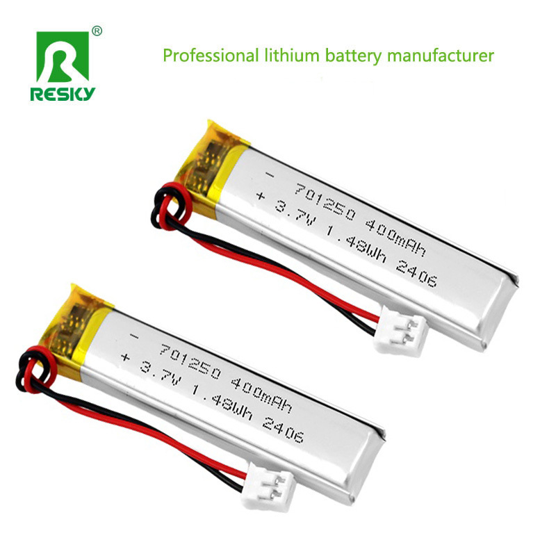 Lithium Polymer Battery Pack 701250 3.7V 400mAh 1.48wh Power Li-Polymer Battery For Smart Lock
