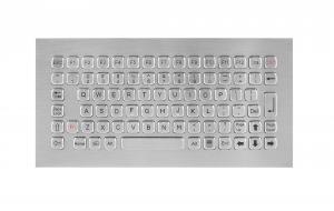 Wholesale Vandal Proof Rugged Panel Mount Keyboard , Stainless Steel Keyboard for Self Service Kiosk from china suppliers