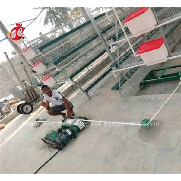 Poultry Farm Layer Broiler Cage Automatic Chicken Feeding Cart 220V Ada