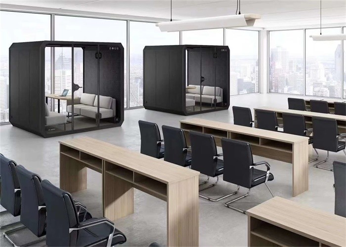 Silence Meeting Portable Soundproof Booth Multifunction With 6 Seating