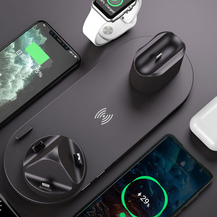 10W Charger Wireless Charging Stand 6 In 1 For IPhone Iwatch Airpods