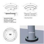 Circular LED Underground Lights 18W 27W 9x2W 3W Single / RGB / RGBW Color