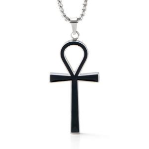 Wholesale Advanced, minimalist, fashionable, and niche men's original cross pendant necklace from china suppliers