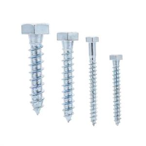 Wholesale Full Thread Wood Self Tapping Screw Galvanized Hex Head Lag Wood Screws Din571 from china suppliers
