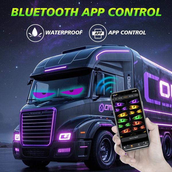 Scrolling Huge Bright Advertising LED Signs, 13.7''x3.93'' Flexible Custom USB 5V Bluetooth APP Control Text Pattern Animation Programmble LED Sign