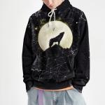 China Factory Custom Wolf Hoodie Lmpress o 3D Printed Hoodies
