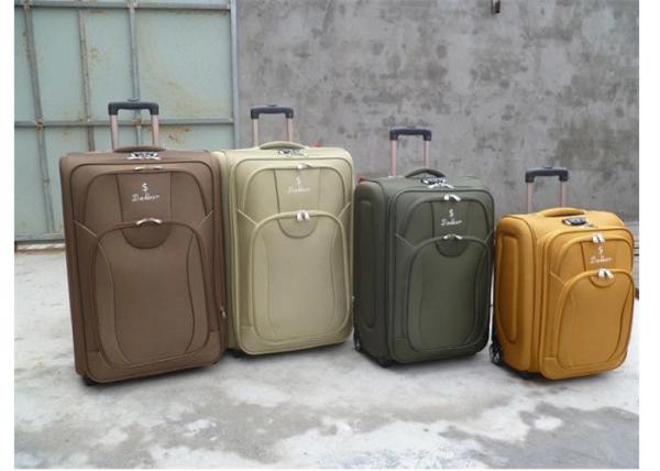 Soft Polyester Fabric Eva 600D Material Suitcase Trolley Case Luggage 20 /24 /